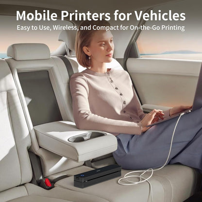 iDPRT Portable Printer Wireless for Travel, Inkless Bluetooth Thermal Printers for Home,Office,Vehicles203DPI,Supports 8.5" x 11" US Letter&A4 A5 Size,Compatible with Android and iOS Phones&PC