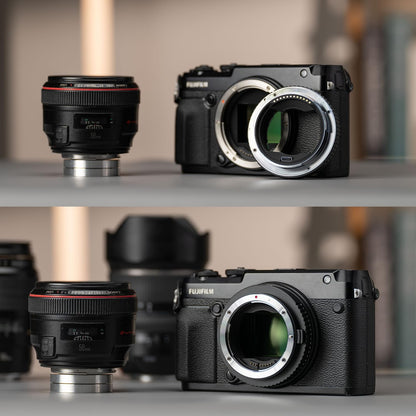 VILTROX EF-GFX II Auto Focus Lens Mount Adapter Converter with Aperture Control, EXIF Transmitting Compatible with Canon EOS EF/EF-S Lens to Fujifilm G-Mount GFX Cameras GFX 100S 50S 50R