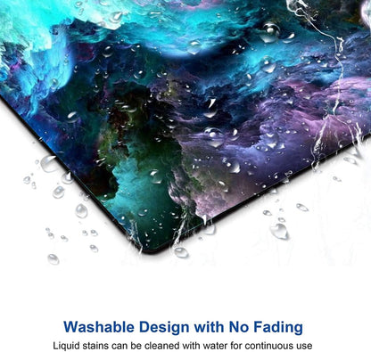 Rainbow Cloud Mouse Pad, Modern Pretty Space Gaming Mouse Mat - Square, Waterproof, Non-Slip Rubber Base - 9.5"x7.9"x0.12" Inch - For Office, Home, Laptop, Travel