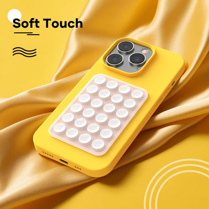 Silicone Phone Sticky Grip, Suction Phone Case Mount for iPhone and Android, Hands-Free Sticky Cell Phone Grip, Mobile Fidget Mirror Holder for Selfies and Videos