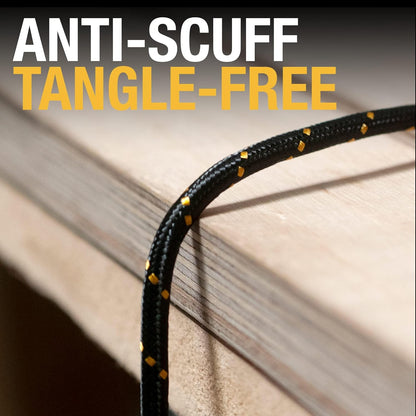 DEWALT Heavy Duty USB to Micro-USB Cable, Jobsite Micro USB Connector Cable, High Speed Charging Cord for Compatible Android Phones, Cameras, Legacy Devices, 6 ft (Black)