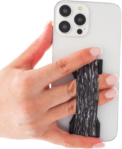 LOVEHANDLE PRO Premium Phone Grip - Silicone Phone Strap - Magnetic Phone Mount and Kickstand for Smartphone and Tablet - Realtree Original Camo Silicone