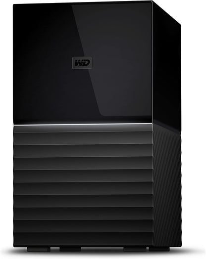 WD 16TB My Book Duo Desktop RAID External Hard Drive HDD, USB 3.1, With Password Protection and Auto Backup Software - WDBFBE0160JBK-NESN