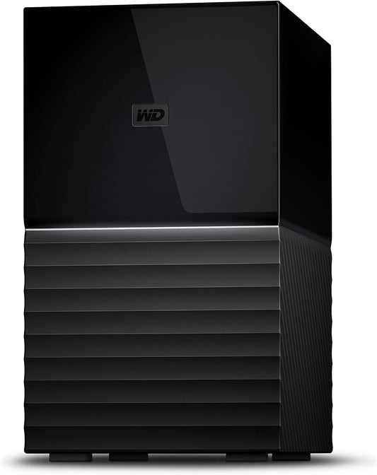 WD 16TB My Book Duo Desktop RAID External Hard Drive HDD, USB 3.1, With Password Protection and Auto Backup Software - WDBFBE0160JBK-NESN