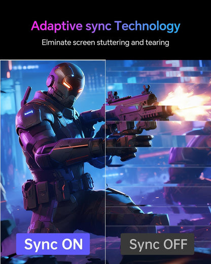 KTC 24 Inch Gaming Monitor 180Hz - 2K 1440P Computer Monitors, Fast IPS Monitor with HDR 400, Adaptive Sync, Up to 185Hz, HDMI 2.0 & Display Port 1.4, Height Adjustable, Vesa Mount, H24T7