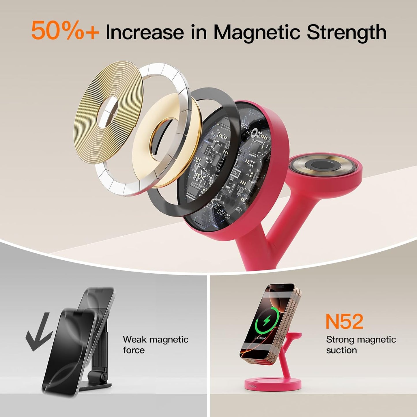 2025 3 in 1 Charging Station for Apple iPhone AirPods Watch with Mag-Safe Charger Wireless Charger Stand for iPhone 16 15 14 13 12 Series AirPods iWatch Series - Gifts for Wife & Husband