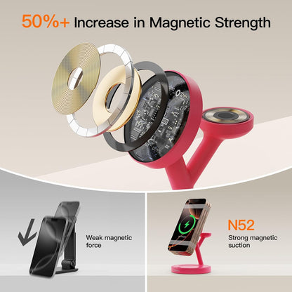 2025 3 in 1 Charging Station for Apple iPhone AirPods Watch with Mag-Safe Charger Wireless Charger Stand for iPhone 16 15 14 13 12 Series AirPods iWatch Series - Gifts for Wife & Husband