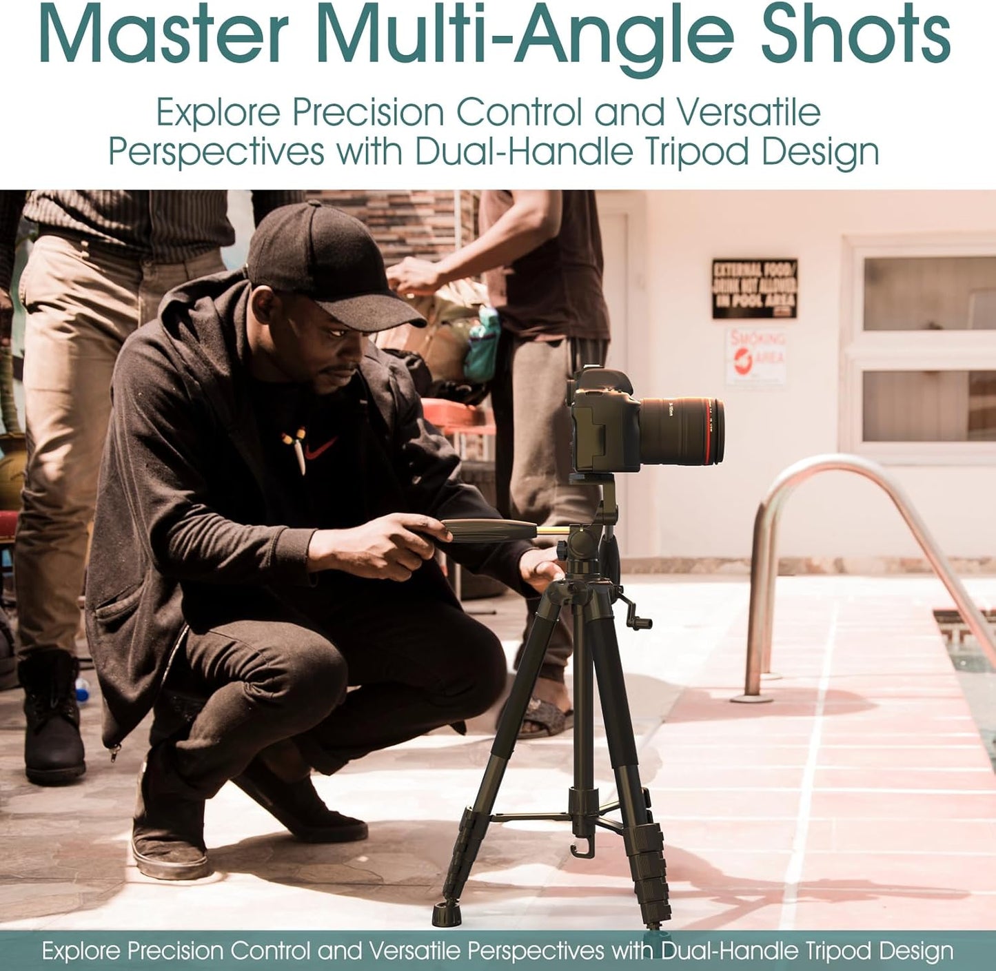 UBeesize 74" Camera Tripod with Phone Holder and Remote, Heavy Duty Tripod Stand with Portable Bag for Phone and Camera, Compatible with DSLR Cameras, Cell Phones, Spotting Scopes and Binoculars