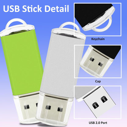 1GB USB Flash Drive 20 Pack Nicepicten Bulk USB 2.0 Thumb Drives 20Pack Metal Jump Zip Drive Memory Stick Pendrive Memoria USB 1 GB with 20PCS Lanyard Label - Mixcolor 20 X 1GB Flash Drives Bulk