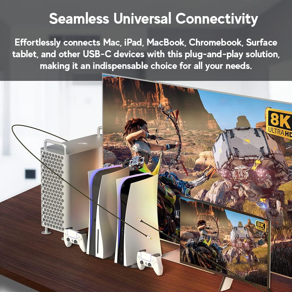 LINKUP USB 4.0 USB C to USB C Cable | Thunderbolt 4/3 Compatible | Type C Charger for MacBook and iPhone | 240W Fast Charging | 40Gbps Data Transfer | 8K@60Hz Display Cord | Use with all USB C devices