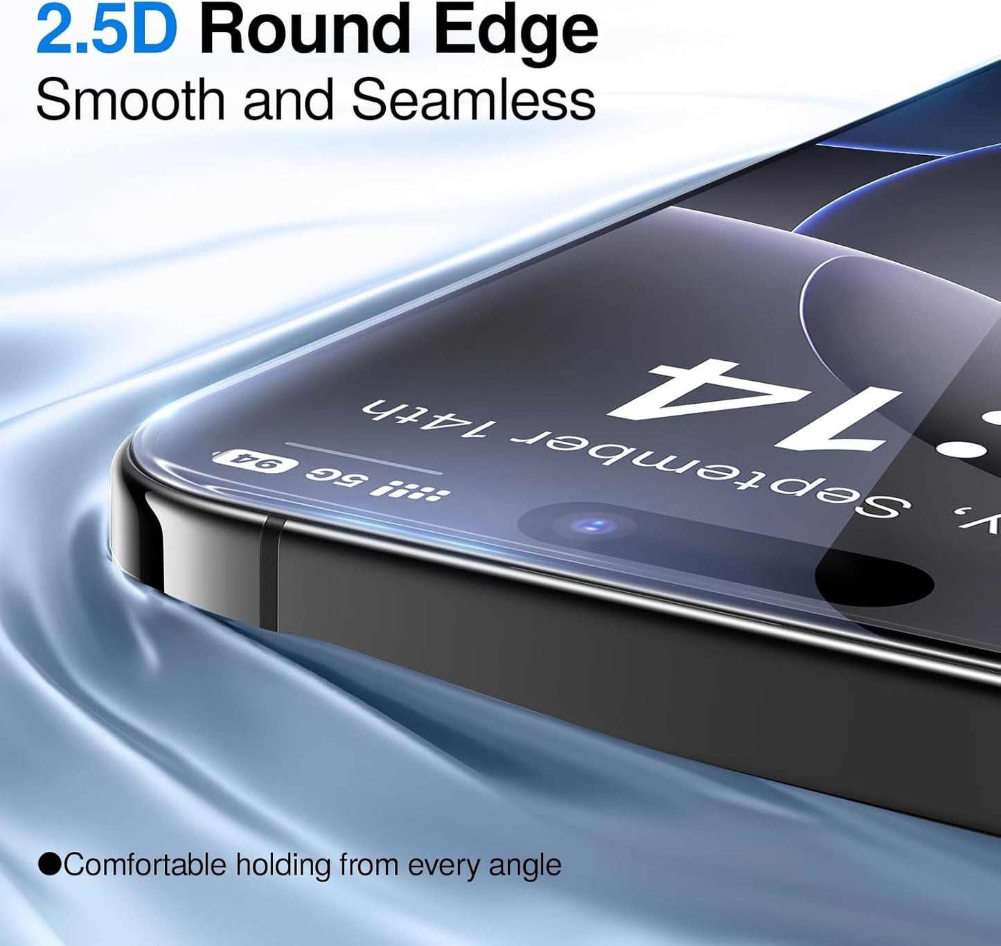 SMARTDEVIL 3 Pack Screen Protector for iPhone 15 Pro Max, Bubble-and-Dust-Free Box, HD Tempered Glass, Military Grade Shatterproof & Ultra Durable, Easy Installation