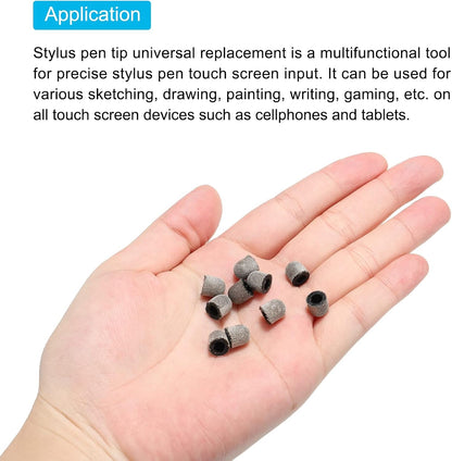 MECCANIXITY 6pcs 6.5mm Stylus Pen Fine Tips Conductive Fiber Capacitive Touch Screen Pens Tip Universal Replacement