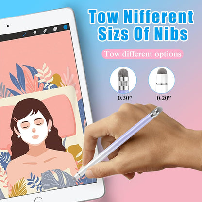 Bopomofo 3PCS Stylus Pen for Touchscreen,Stylus Pen for iPhone/iPad/Tablet Android/Microsoft/Surface, Compatible with All Touch Screens(Purple/Pink/Yellow)