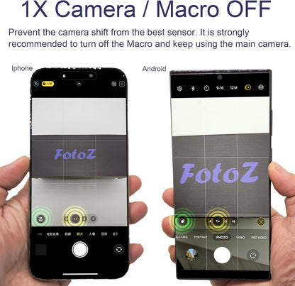 FotoZ 18mm Wide Angle Lens with 17mm Thread Lens Clip for iPhone & Samsung Galaxy and Most Smartphones, Compatible with SmallRig iPhone Samsung Smartphone Cage Case