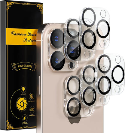 beuxece for 6 Pack iPhone 16 Pro/iPhone 16 Pro Max Camera Lens Protector [Drop Protection] [Case Friendly] [Easy Installation] 9H Tempered Glass Camera Screen Protector Cover Accessories, Clear