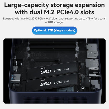 TRIGKEY Mini PC, Intel Core i9 13900HK(14C/20T, up to 4.7GHz), Mini Computer with 32G DDR5 RAM 1TB PCIe4.0 SSD, Micro PC Support 4K Triple Screen Display/WiFi6/BT5.2/2.5G LAN/USB3.2 for Office, Work