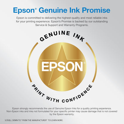 Epson EcoTank ET-2980 Wireless All-in-One Color Supertank Printer with up to 3 Years of Ink, Refillable Tanks, Perfect for Home, 15 PPM, 1.44" Color Screen, Auto 2-Sided Printing - Black