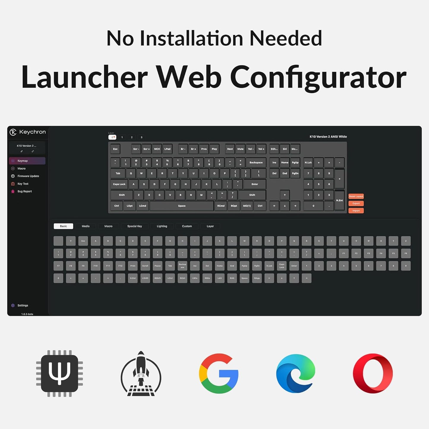 Keychron K10 Full Size Layout White LED Backlit Hot-Swappable Mechanical Keyboard for Mac Windows, 104-Key Bluetooth Wireless/USB Wired Computer Keyboard with Keychron Super Red Switch(Version 2)