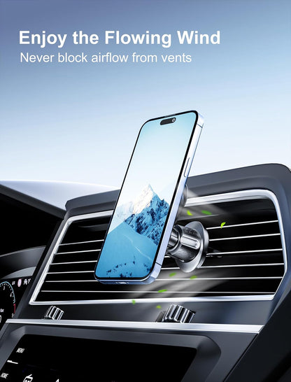 TOPGO Socket Car Phone Mount, [Telescopic Shaped Hook, Stable, No Shaking] Grip Air Vent Car Phone Holder, Compatible with iPhone and All Smartphones with Socket Grip