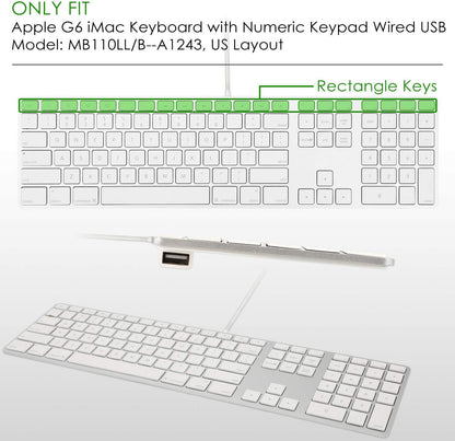 Allinside Black Keyboard Cover for iMac USB Keyboard A1243 MB110LL/B