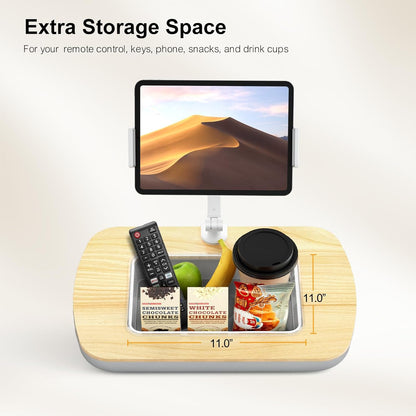 UPERGO Tablet Kindle Stand Pillow, iPad Pillow Holder for Lap with Soft Bean Bag, Fits 4.7 to 12.9 Inch Tablets, Ideal for Hands-Free Reading and Relaxation on Sofa, Couch, Bed, Car