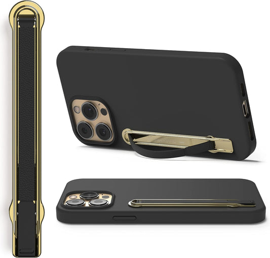 SleekGrip Premium: Swappable Phone Stand & Phone Grip - Ultra Thin Convertible Grip Holder Fits Most iPhone and Android Cases, Phone Strap Compatible with Wireless Chargers and Car Mounts