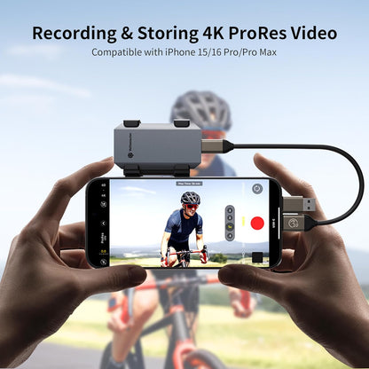 Yottamaster 1TB External SSD, Up to 460MB/s 2 in 1 USB C Cable & Lanyard Portable Solid State Drives, Supports 4K ProRes HDR Compatible with iPhone 16 Pro Max, Smartphone, Tablet, Laptop