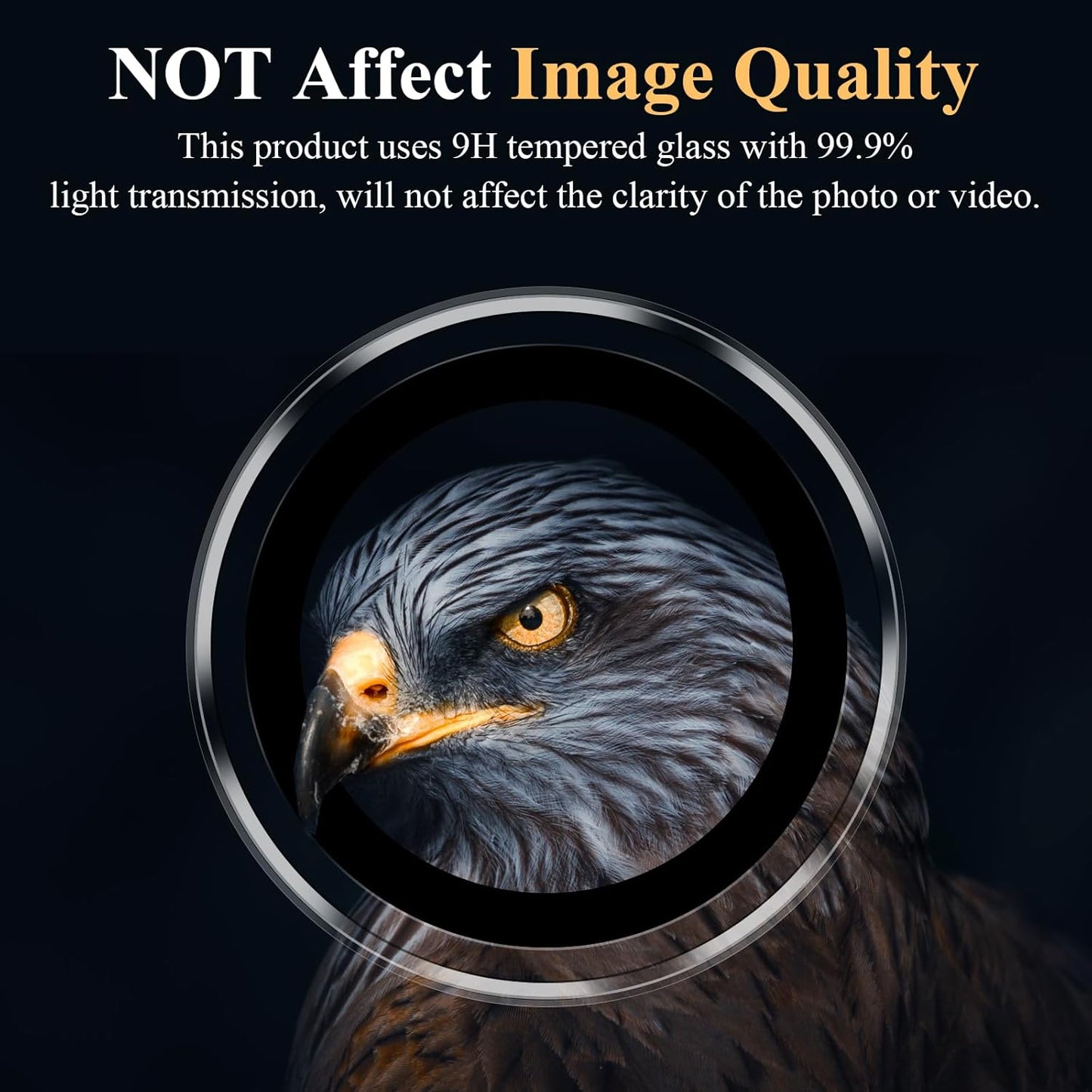 YWXTW Camera Lens Protector for Samsung Galaxy S24 Plus Accessories, 9H Tempered Glass Ultra HD Individual Ring Camera Cover Screen Protector for S24 Plus, Case Friendly (Clear)