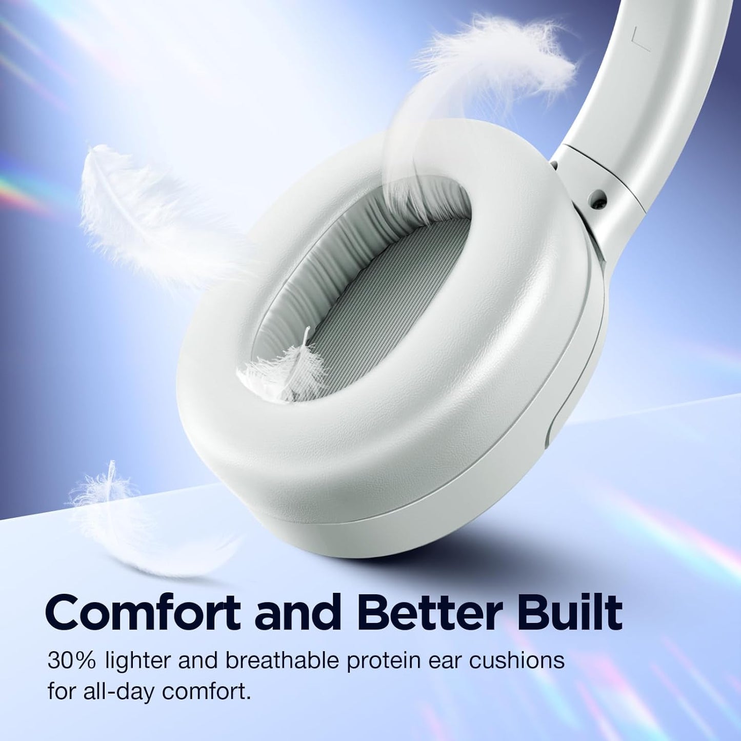 Upgrade Pro‑Level Hybrid Active Noise Cancelling Headphones with HD Sound, Wireless Bluetooth Headphones Over The Ear Unequaled Comfort, Vivid Deep Bass, for Home Office Travel Birthday Gift