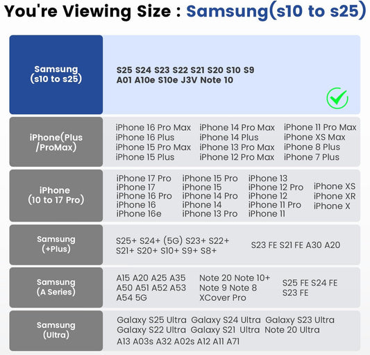 DeBin Case for Galaxy S25 S24 5G S23, S22, S21, S20, S10, S9, A10e, A01, Note 10, Cell Phone Belt Holster Clip Pouch Holder Cover (Fits Samsung with Otterbox Commuter Case) Brown