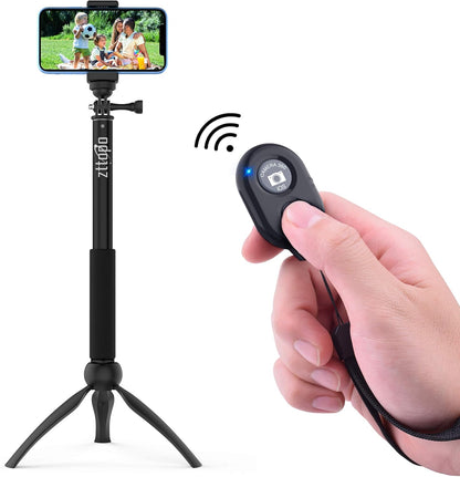 Wireless Camera Remote Shutter for Smartphones (2 Pack), zttopo Wireless Phone Camera Remote Control Compatible with iPhone/Android Cell Phone - Create Amazing Photos and Selfies, Wrist Strap Included
