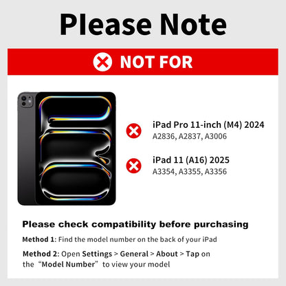 iPad Air 11 inch Case with Keyboard (M3 2025 / M2 2024) & iPad Pro 11 inch (4th/3rd/2nd/1st Gen), Magic Keyboard for 10.9" iPad Air (5th/4th Gen) with 7 Colors Backlight, Multi-Touch Trackpad