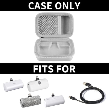 Portable Charger Power Bank Case for Swyop/for Feob/for Charmast/for JEJILL/for LanLuk/for VEGER/for iWALK/for Taegila/for Kuulaa and More Small Charging Battery Pack - Bag Only (White)