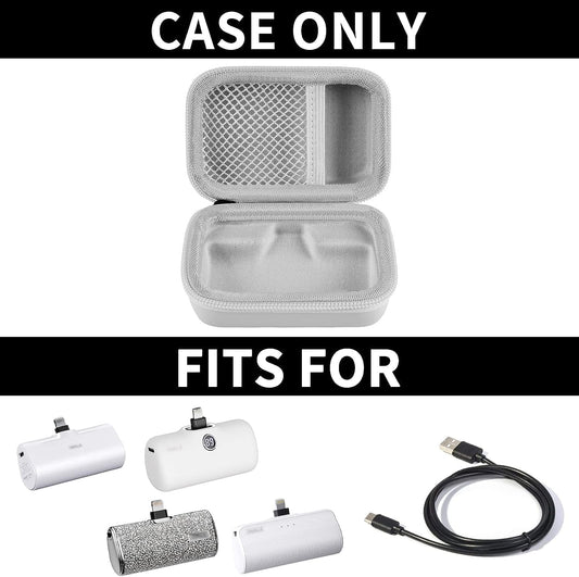 Portable Charger Power Bank Case for Swyop/for Feob/for Charmast/for JEJILL/for LanLuk/for VEGER/for iWALK/for Taegila/for Kuulaa and More Small Charging Battery Pack - Bag Only (White)