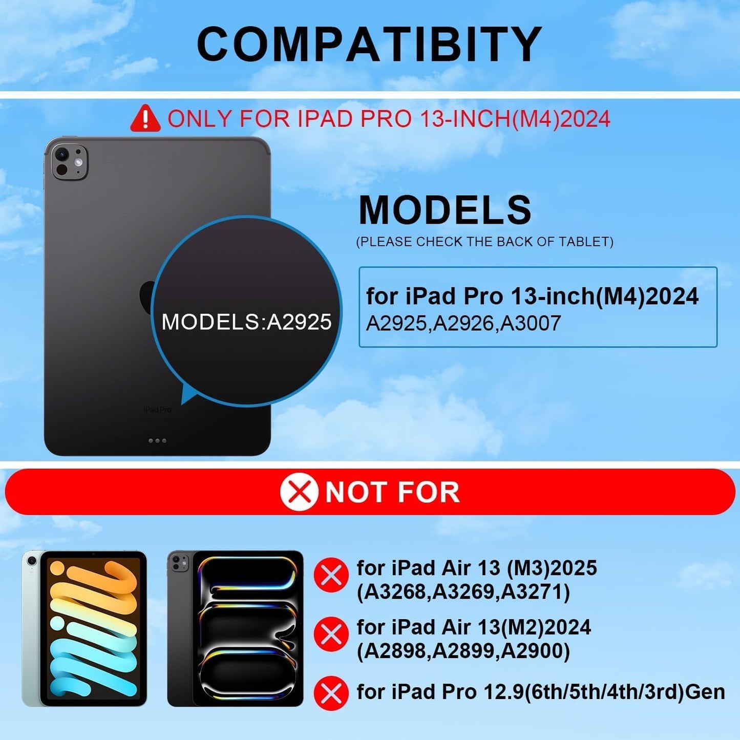 for iPad Pro 13 Inch Case with Keyboard (M4, 2024)，Magic-Style Magnetic – 7 Colors Backlight -Floating Cantilever Stand - Multi-Touch Trackpad Keyboard Case for iPad Pro 13 (Rose Red)