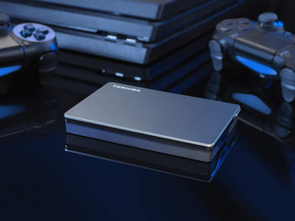 Toshiba Canvio Gaming 1TB Portable External Hard Drive USB 3.0, Black for PlayStation, Xbox, PC, & Mac - HDTX110XK3AA