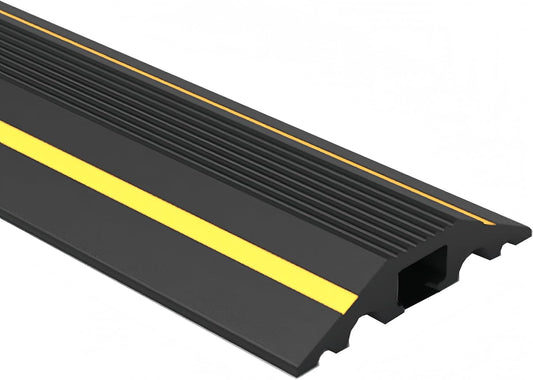 6FT Floor Cord Cover-Cord Cover Floor,Power Cable Protector Soft Extension Floor Cable Cover to Organize and Protect Wire on Floor, Electrical Cord Covers for Floor (6ft)