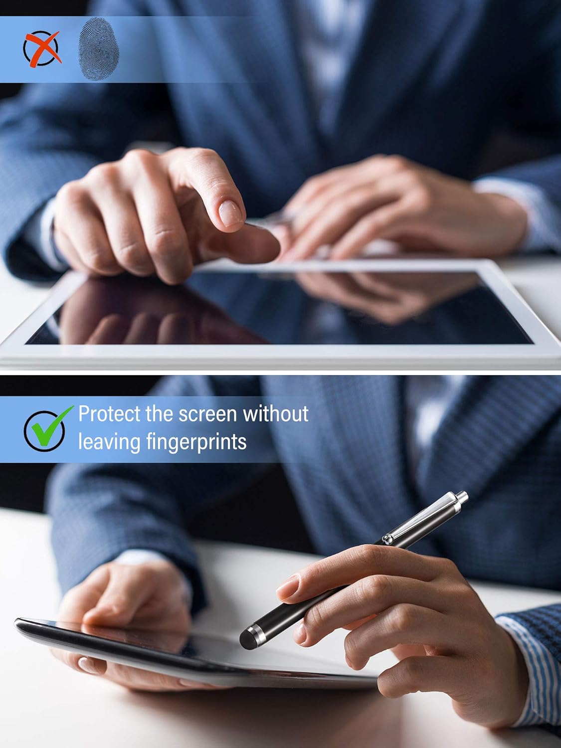 Outus 36 Pcs Stylus Pen for Universal Capacitive Touch Screens Devices, Stylus Pen Compatible with Tablet for Classroom Travel Olders Friendly(Black)