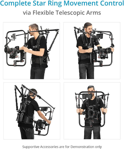 Proaim Hawk Lite Body Support Stabilizing Vest Rig for Camera Gimbals. Payload 5kg / 11lb - 15kg / 33lb. (ST-LHWK-01)