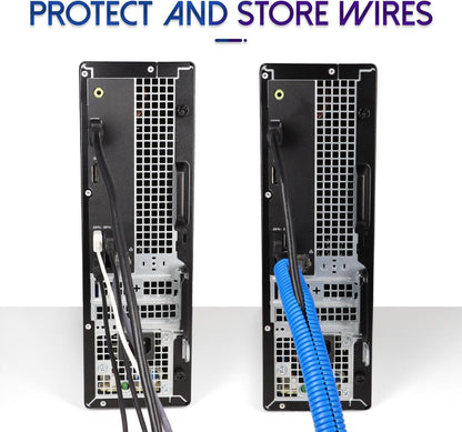 Split Wire Loom Tubing, 10,25ft Cord Protectors from Pets No Chew, Flexible Wire Covers Cord Protectors, Protective Split Cable Sleeve for Automotive Home Industrial Wires(Blue, 0.98inch-25ft)