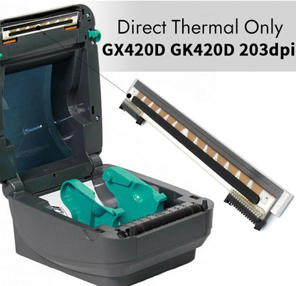 105934-037 New Printhead for Zebra GX420D GK420D ZP450 ZP550 ZP505 ZP500 Thermal Desktop Printer 203dpi Genuine