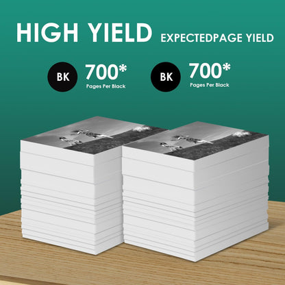 64XL Black Ink Cartridges Black Compatible for HP 64 XL High Yield Replacement for HP Printers 7858 7855 7120 7155 7158 7164 6255 6252 6232 Envy Inspire 7955e Tango X Printers