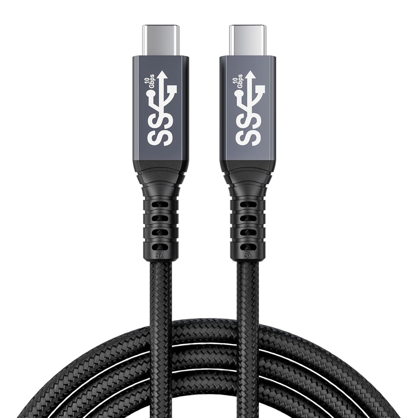 usb c 3.1 cable,usb c 10gbps type c data transfer cable 4K Video Output 100W Power Delivery Compatible with Thunderbolt 3 Tpye C Cord，Matebook, Chromebook and More Type-C Devices/Laptops/Hub,6.6FT（2m）