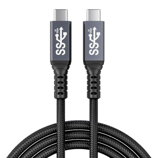 usb c 3.1 cable,usb c 10gbps type c data transfer cable 4K Video Output 100W Power Delivery Compatible with Thunderbolt 3 Tpye C Cord，Matebook, Chromebook and More Type-C Devices/Laptops/Hub,6.6FT（2m）