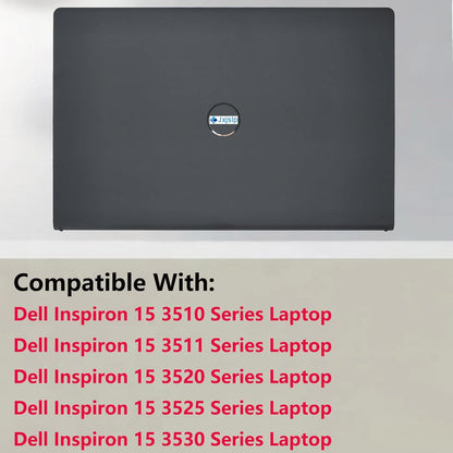 Replacement LCD Back Cover Rear Top Case Lid for DELL Inspiron 15 3510 3511 3515 3520 3525 Series Laptop,New Dell inspiron 15 3510 3511 3515 LCD Back Cover,00WPN8 0WPN8 AP3LE000901,Black