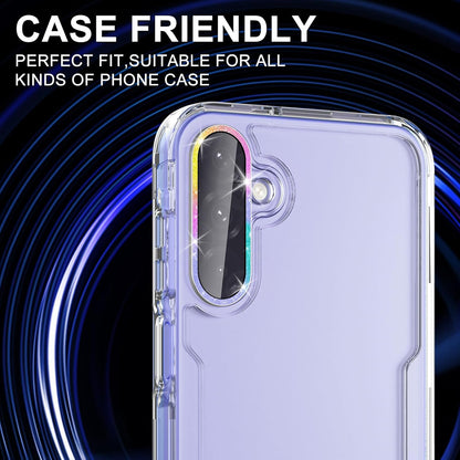 for Samsung Galaxy A26/A36/A56 Camera Lens Protector, Individual Metal Ring Tempered Glass Lens Cover, [Strong Adsorption] Scratch Resistant Ultra-Thin HD Clear Lens Cover, 1 Set-Colorful