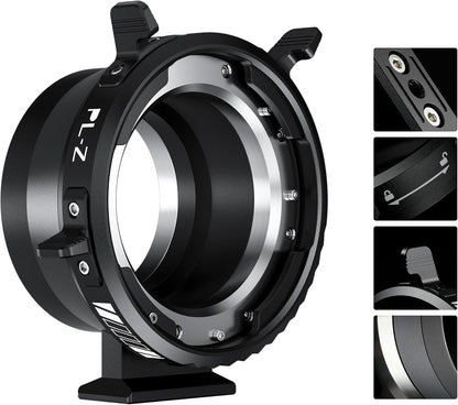 VILTROX PL-Z Lens Adapter, Lens Converter Ring Camera Lens Mount Adapter Ring Compatible with PL Lens to to Z Mount Nikon Mirrorless Camera Z5 Z50 Z6 Z6II Z7 Z7II Zfc