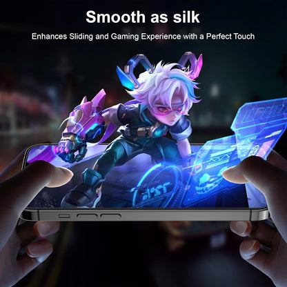 Esanik for iPhone 14 Pro Max Matte Glass Screen Protector [Auto-alignment] Anti-Glare & Anti-Fingerprint,Anti-Reflection,Bubble Free, Smooth as Silk, 2 Pack 9H Glass Screen Cover