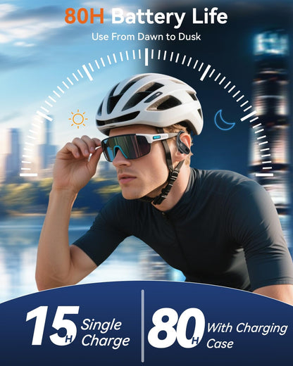 Wireless Earbuds, Sports Bluetooth 5.4 Headphones, Ear Buds with ENC Noise Canceling Mic, 80Hr Playtime Earphones, Palm-Sized, LED Power Display, IPX7 Waterproof Headset for Workout Running, Black