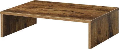 Convenience Concepts Designs2Go Small TV Riser 23.75", for TVs up to 26" - Contemporary TV or Computer Riser for Living Room, Modern Office, Den, Barnwood